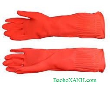 găng tay cao su chống acid