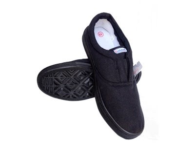 giày vải bảo hộ bata màu đen