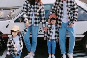 Áo đồng phục gia đình phong cách Hàn Quốc