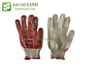 găng tay chống cắt phủ hạt nhựa đỏ - gts0035