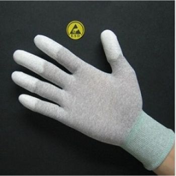 Găng tay dệt kim tĩnh điện Đài Loan phủ cao su đầu ngón